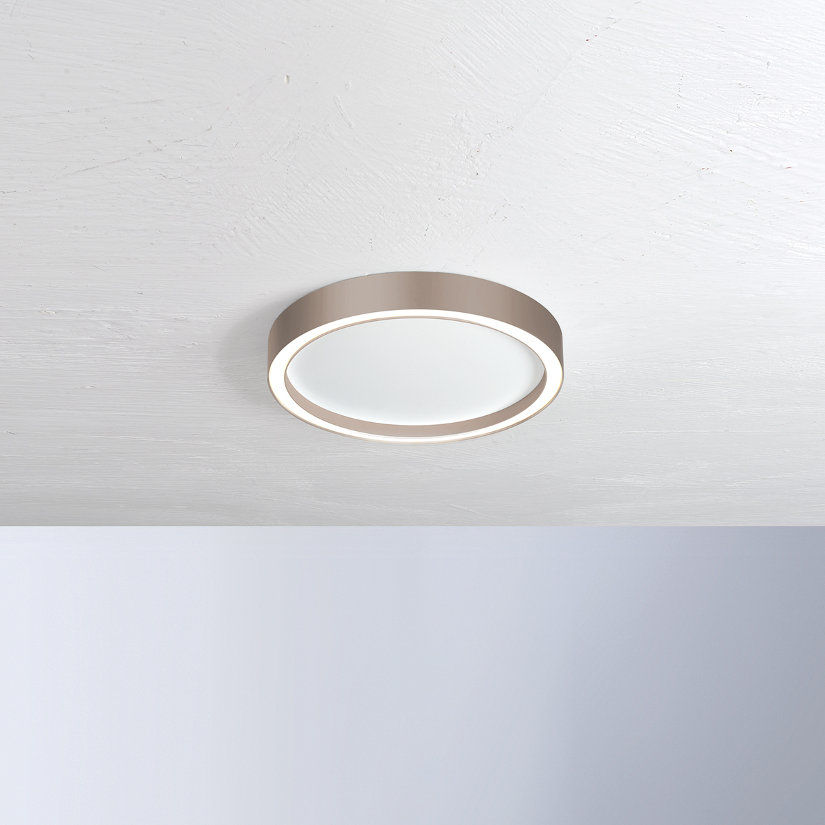 Bopp Aura LED Deckenleuchte, Ø: 30 cmweiß / taupe