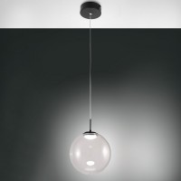 Fabas Luce Ariel LED Pendelleuchte, 1-flg., Ø: 25 cm, mit Tropfen