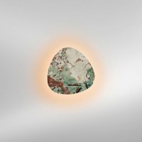 LupiaLicht Cameo LED Wandleuchte, Ø: 20 cm, grün marmoriert