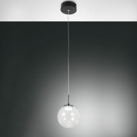 Fabas Luce Ariel LED Pendelleuchte, 1-flg., Ø: 15 cm, mit Tropfen