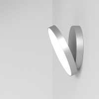 Rotaliana Venere W2 LED Wand- / Deckenleuchte, Silber