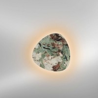 LupiaLicht Cameo LED Wandleuchte, Ø: 30 cm, grün marmoriert